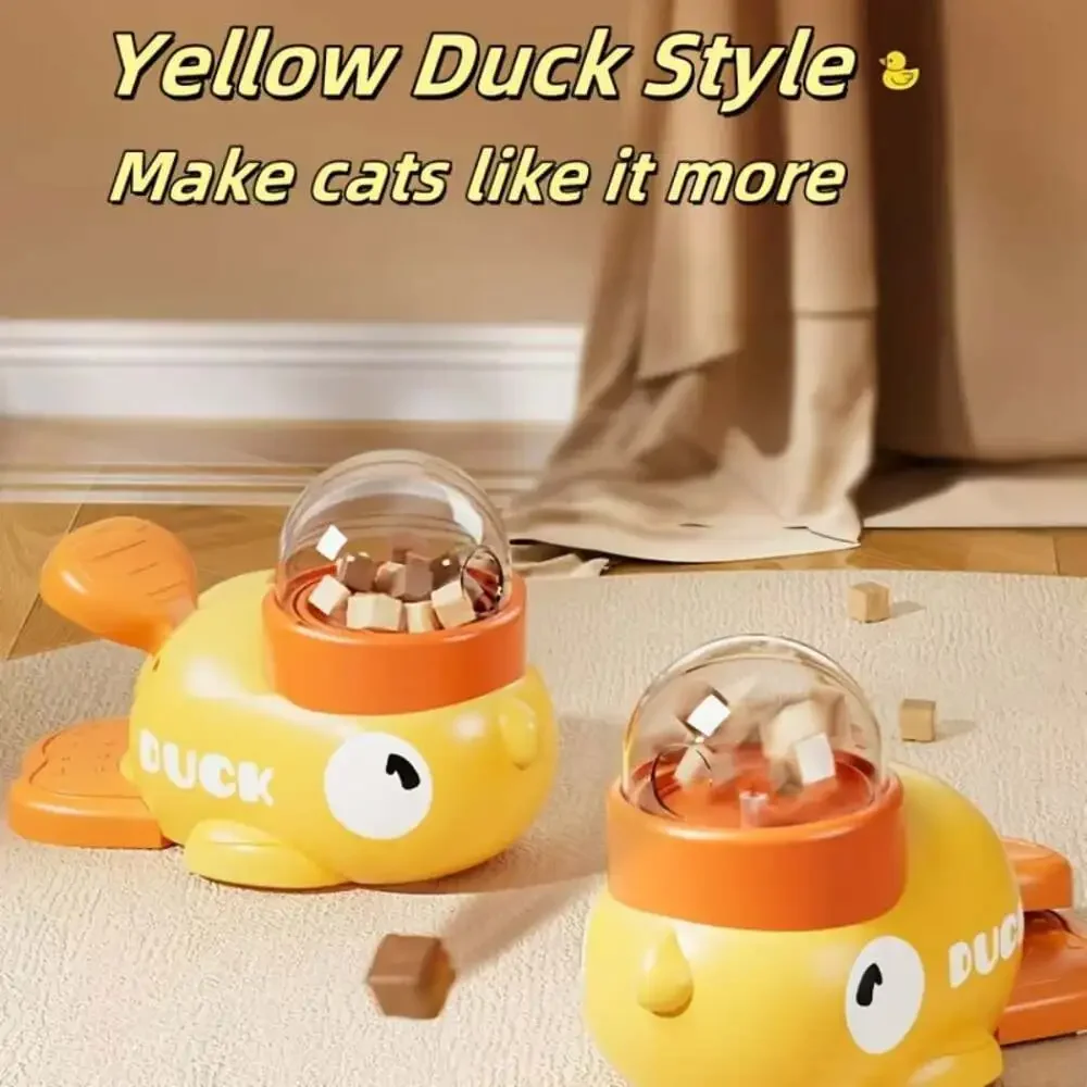 Interactive Cat Feeder Toy, Interactive Cat Toy - No Battery Needed, Manual Pres